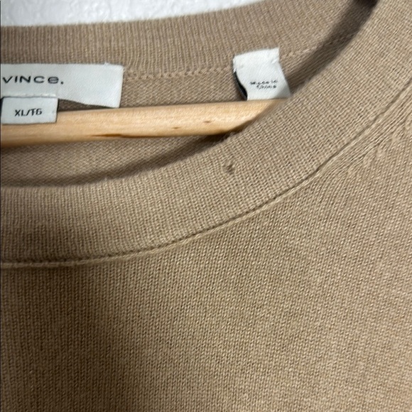 Vince Cashmere Tan Sweater XL - Picture 3 of 8
